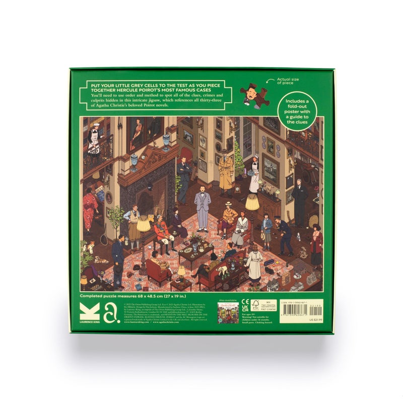 Laurence King The World of Hercule Poirot 1000 Piece Puzzle - Image 3